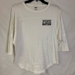 VS PINK 3/4 sleeve shirt small